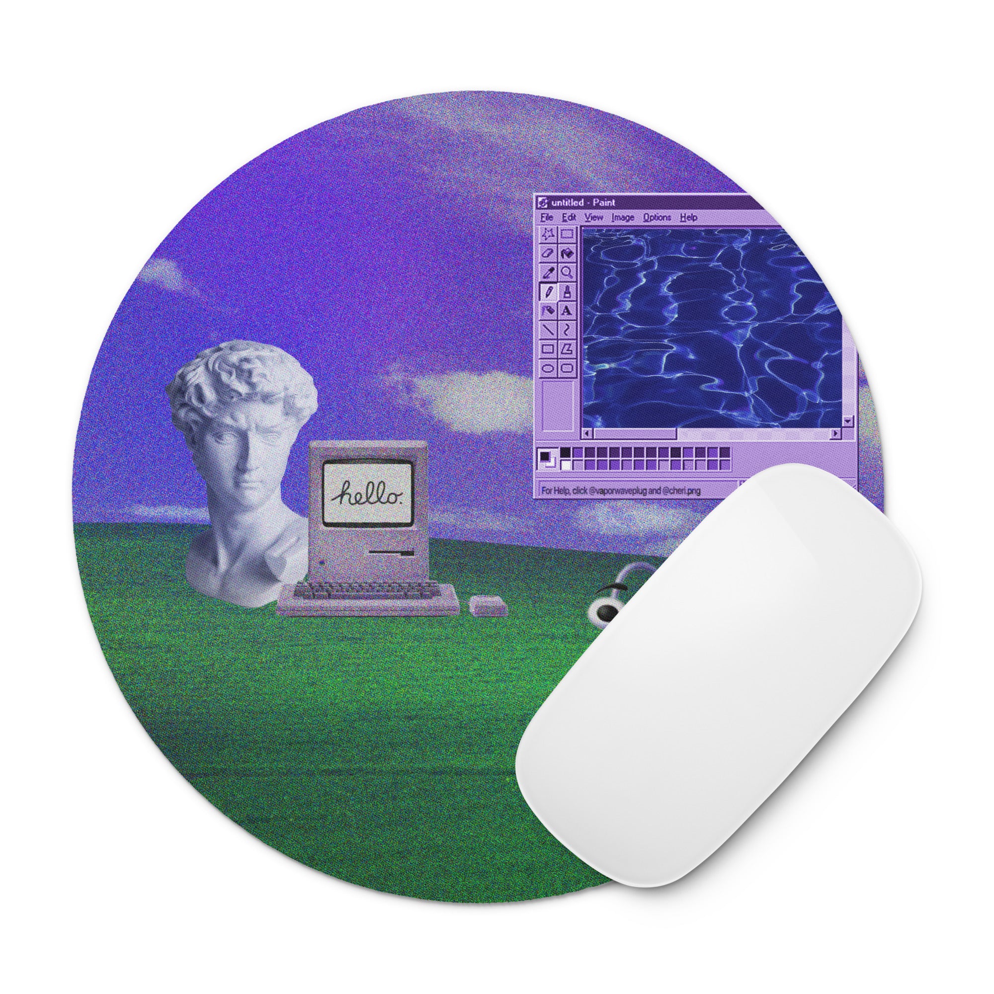 Vapor Clippy - Mouse Pad – vaporwave plug